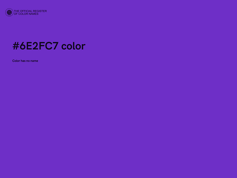 #6E2FC7 color image