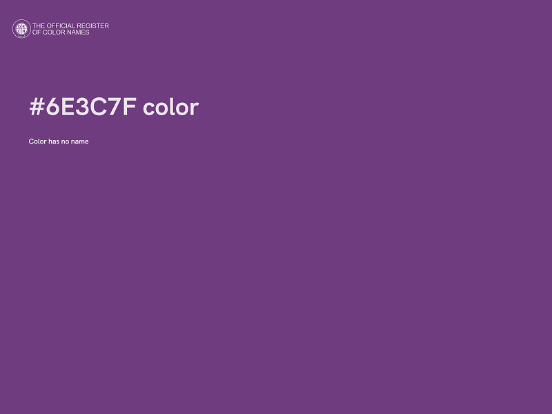 #6E3C7F color image