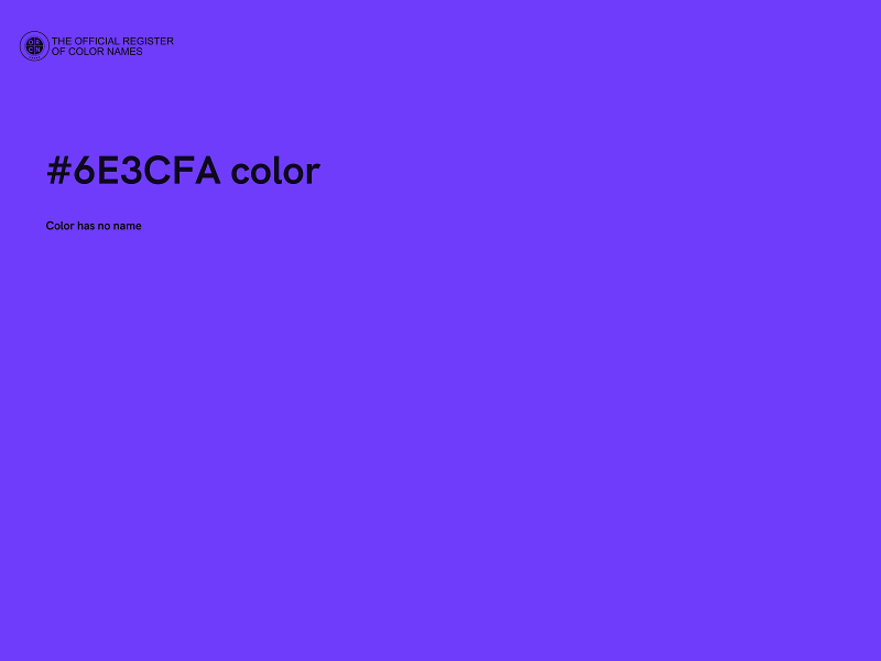 #6E3CFA color image