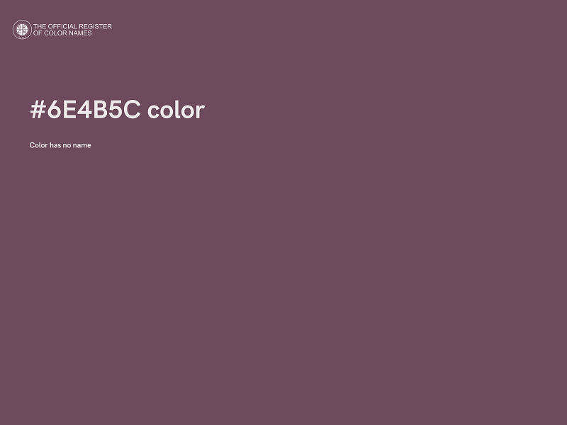 #6E4B5C color image