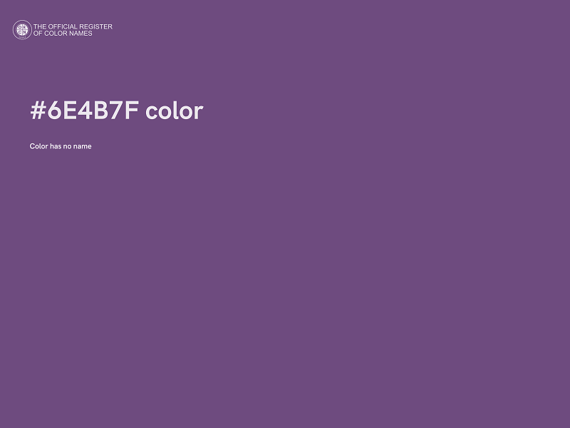 #6E4B7F color image