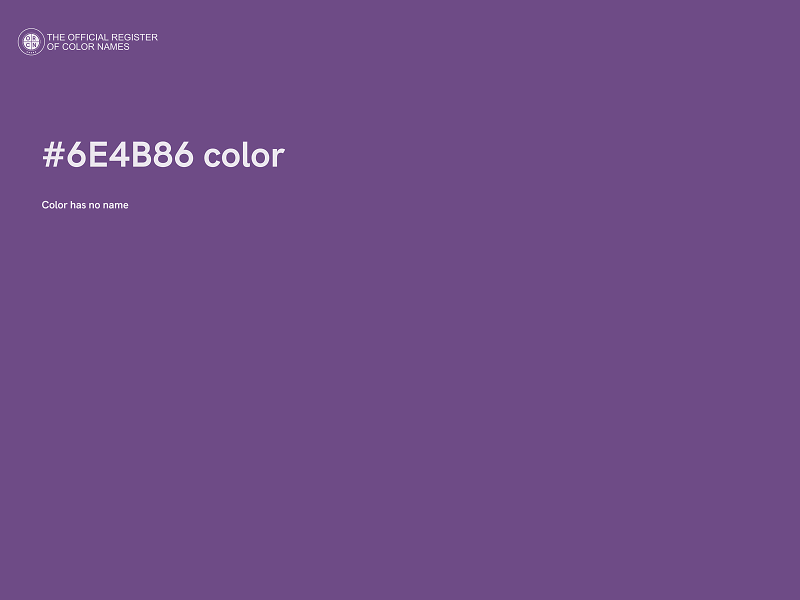 #6E4B86 color image