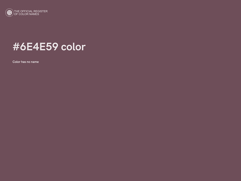 #6E4E59 color image