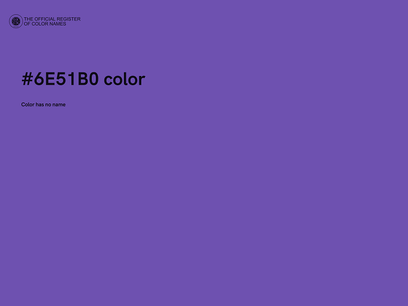 #6E51B0 color image