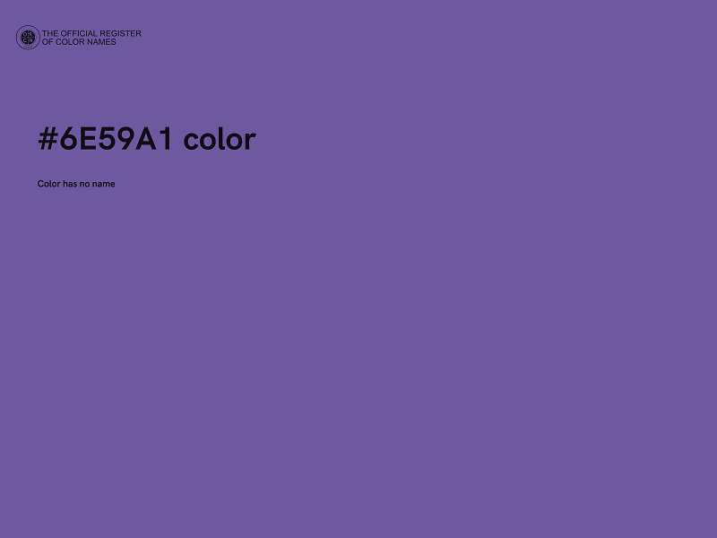 #6E59A1 color image