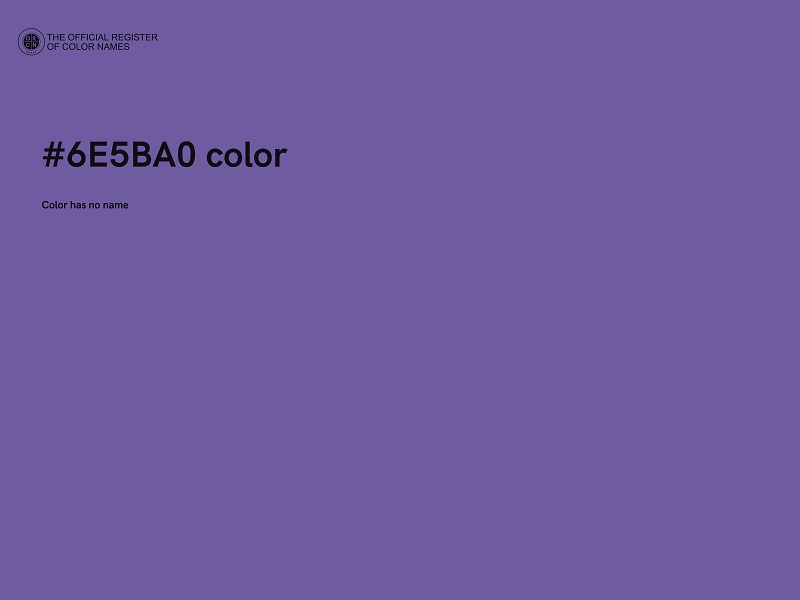 #6E5BA0 color image