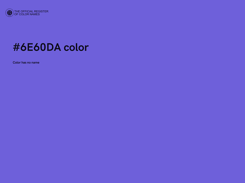 #6E60DA color image