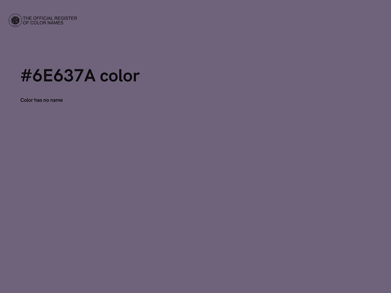 #6E637A color image