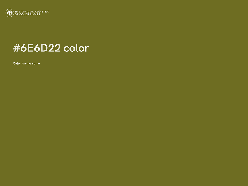 #6E6D22 color image