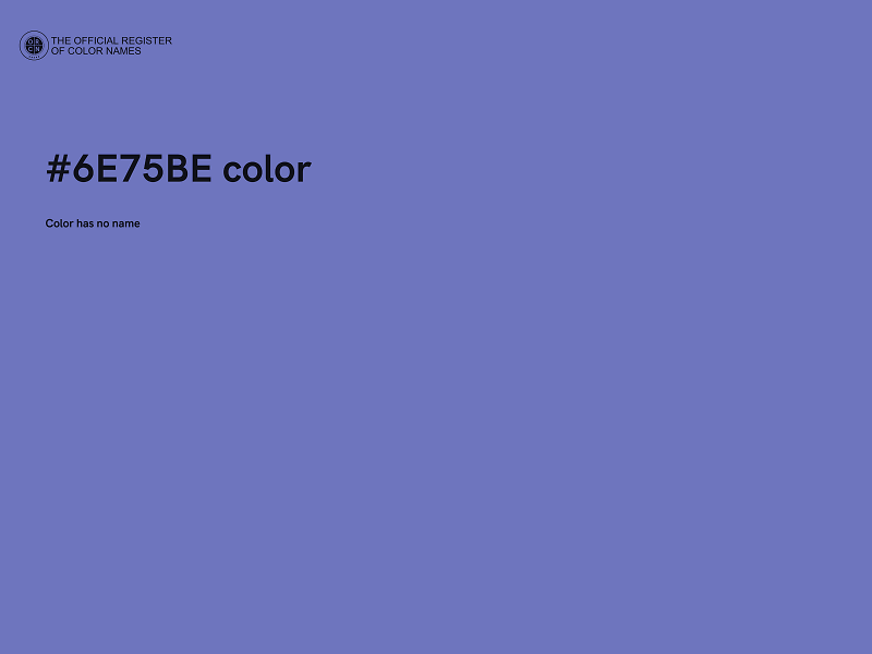 #6E75BE color image