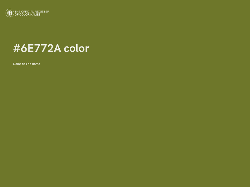 #6E772A color image