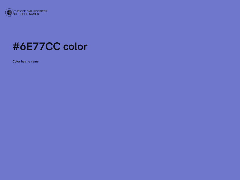 #6E77CC color image