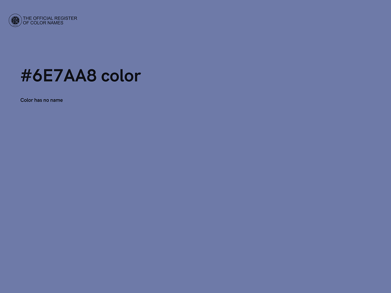 #6E7AA8 color image