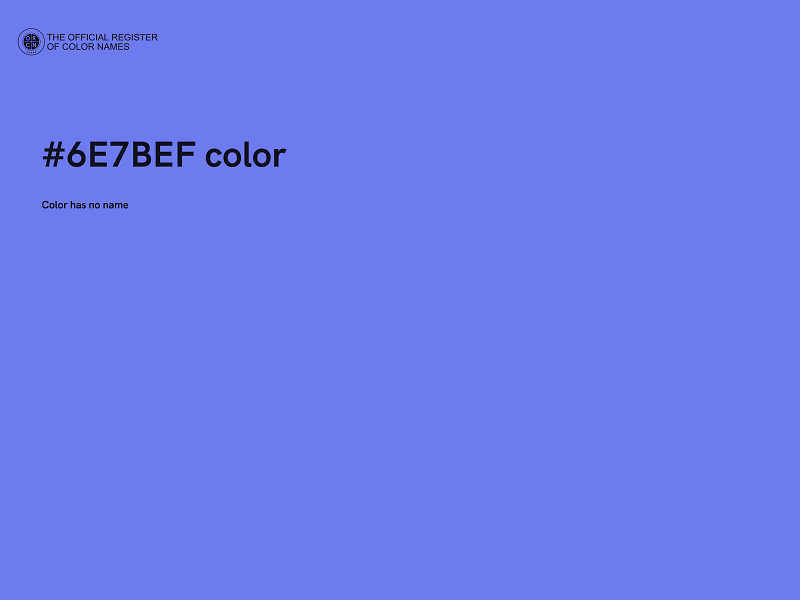 #6E7BEF color image