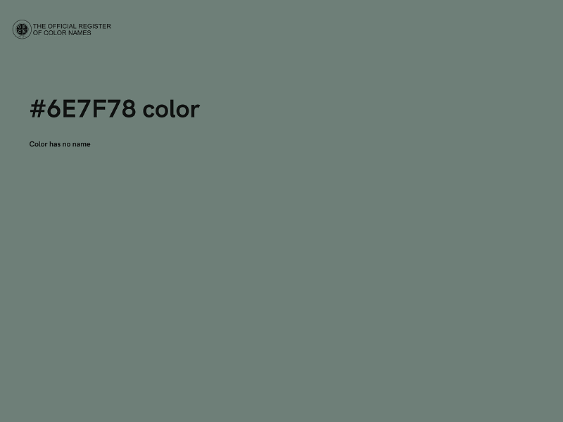 #6E7F78 color image