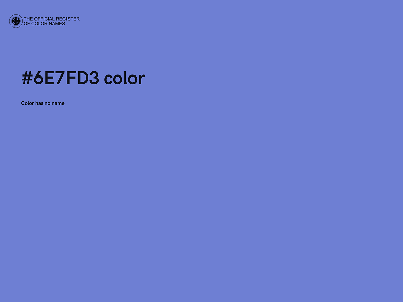 #6E7FD3 color image