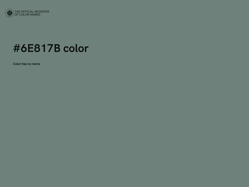 #6E817B color image