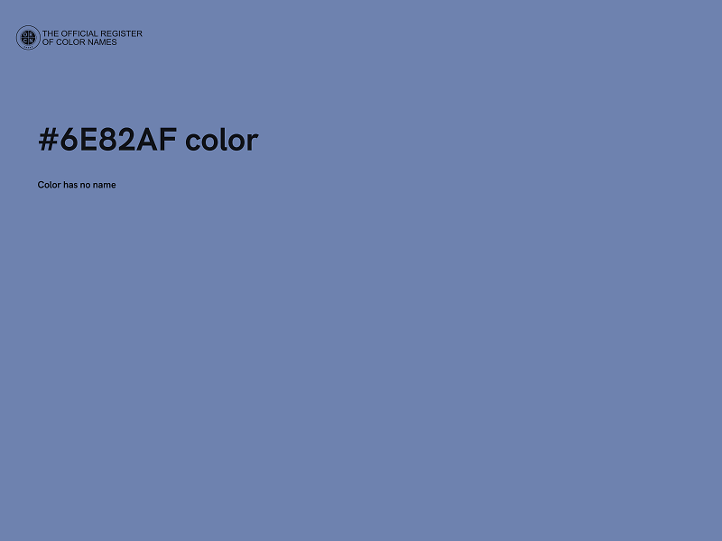 #6E82AF color image