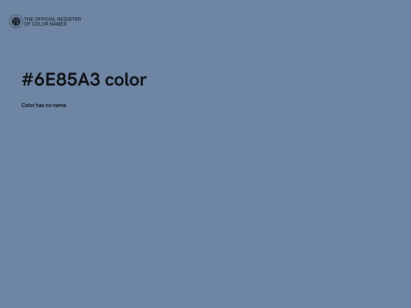 #6E85A3 color image