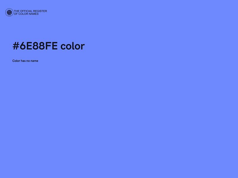 #6E88FE color image