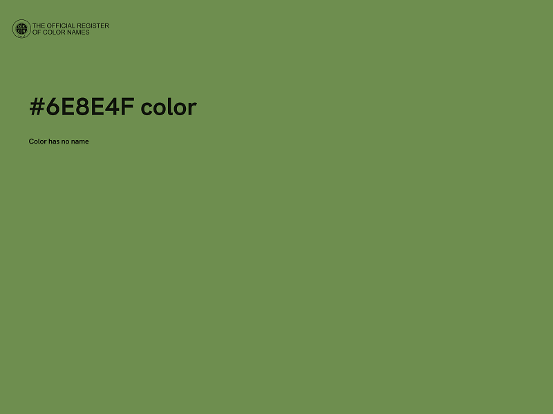 #6E8E4F color image