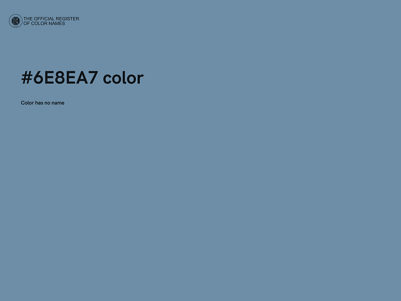 #6E8EA7 color image