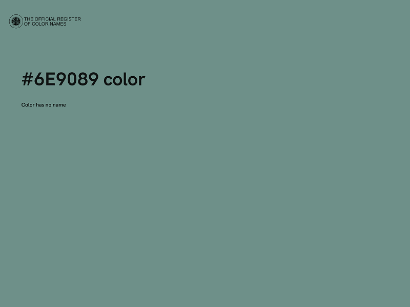 #6E9089 color image