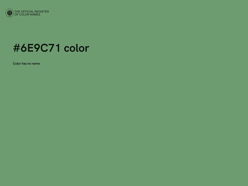 #6E9C71 color image