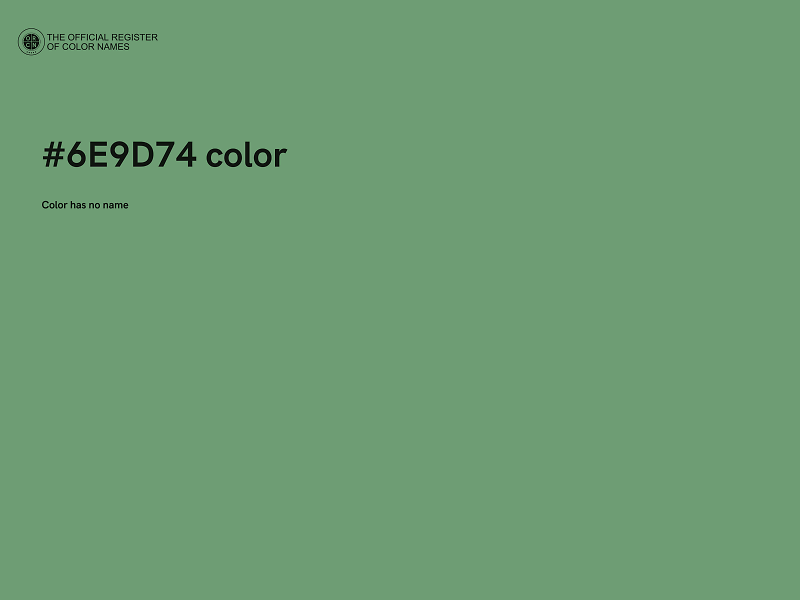 #6E9D74 color image