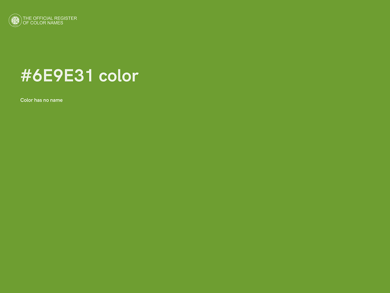 #6E9E31 color image