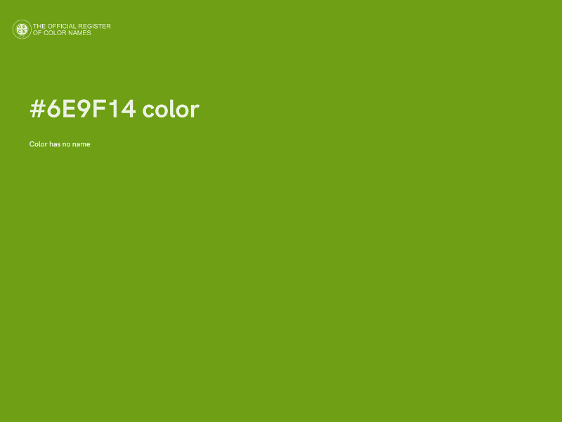 #6E9F14 color image