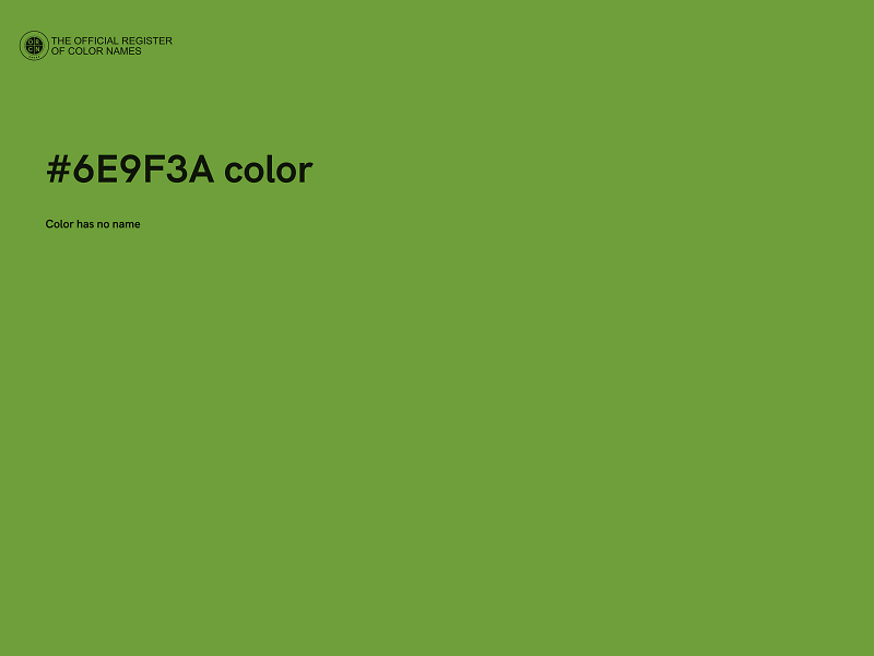 #6E9F3A color image