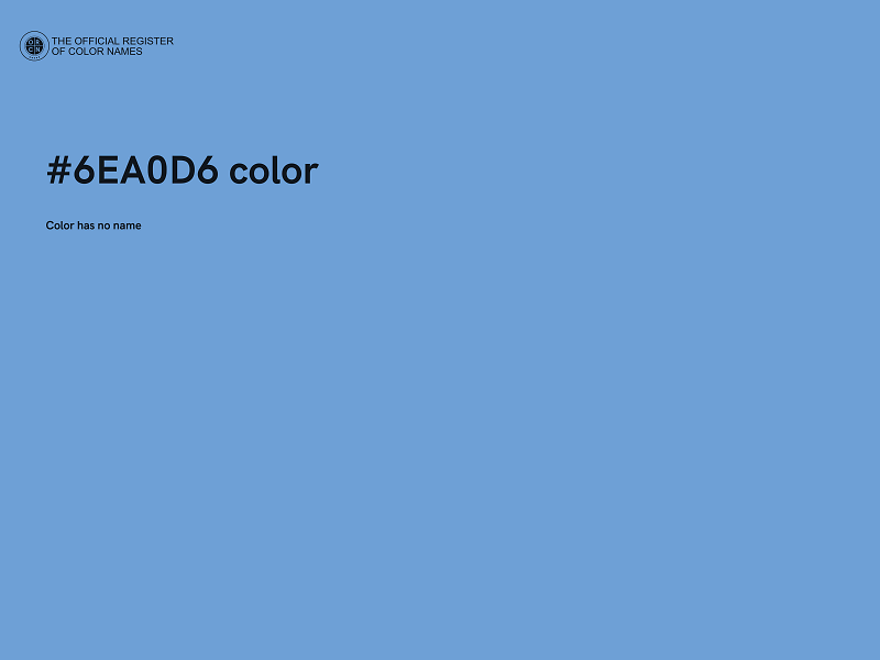 #6EA0D6 color image