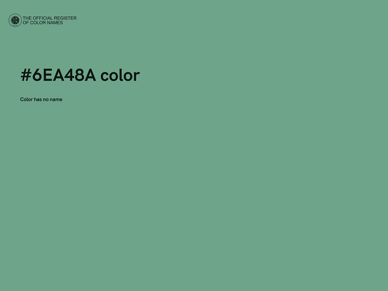 #6EA48A color image