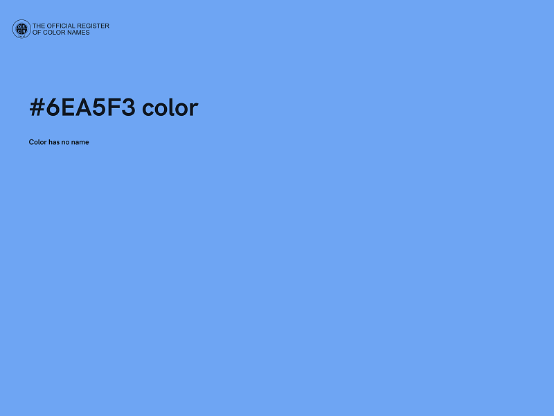 #6EA5F3 color image