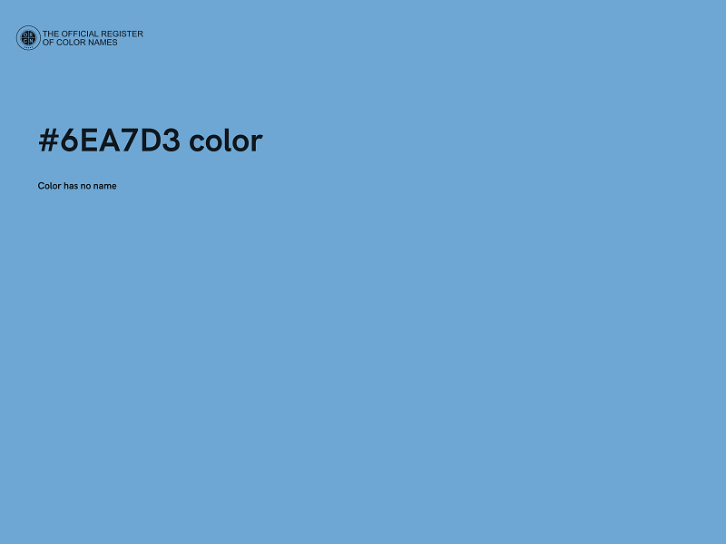 #6EA7D3 color image