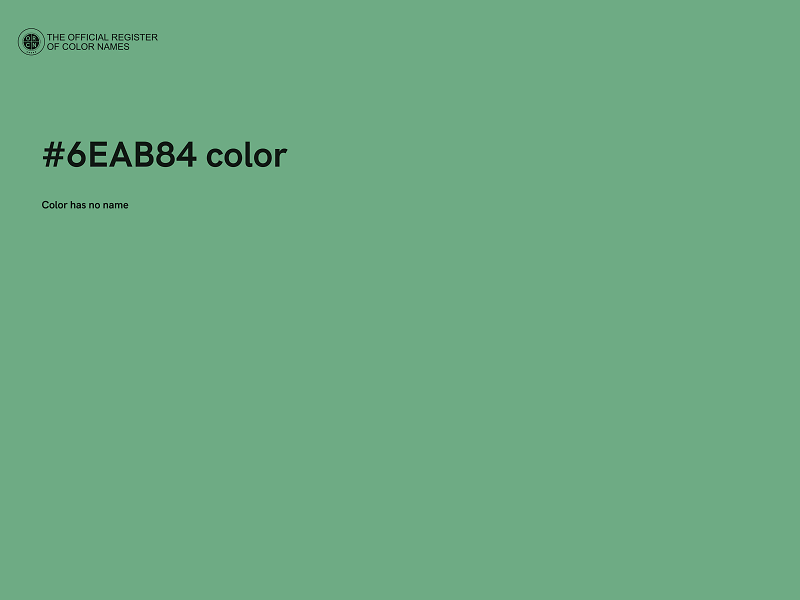 #6EAB84 color image