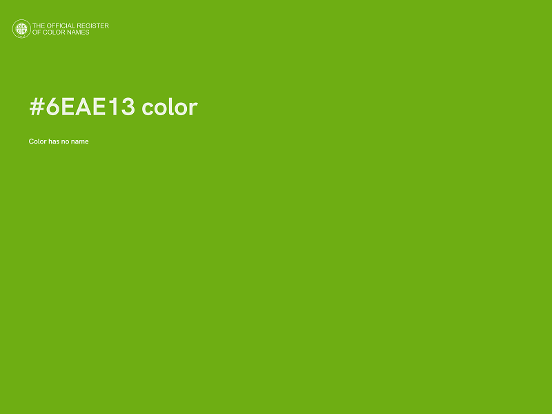 #6EAE13 color image