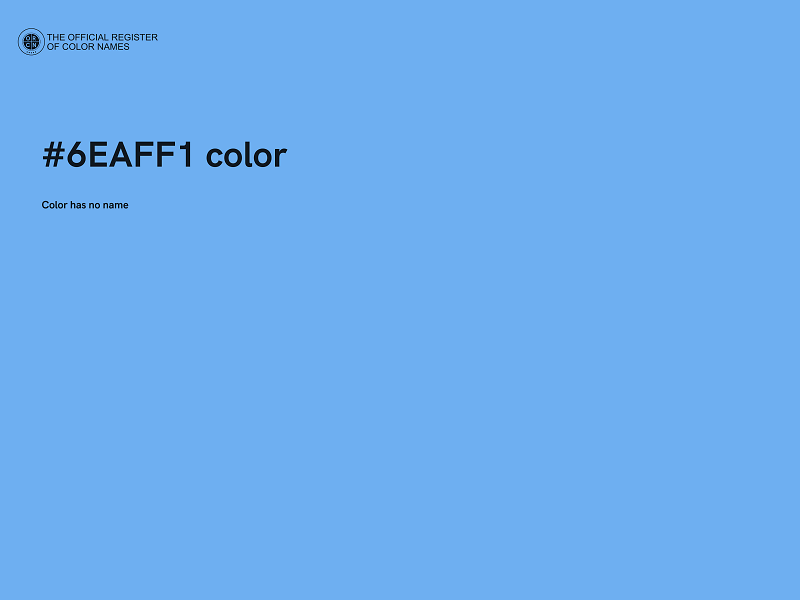 #6EAFF1 color image