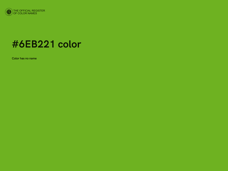 #6EB221 color image