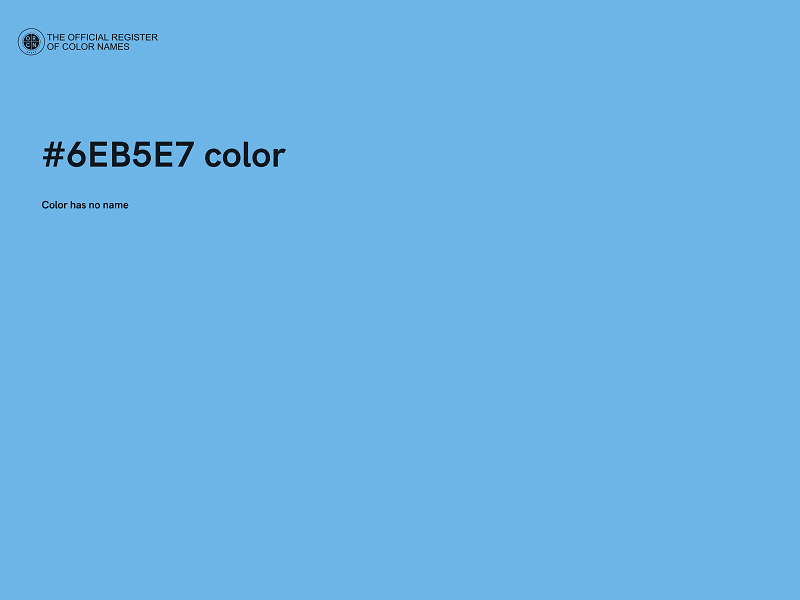 #6EB5E7 color image