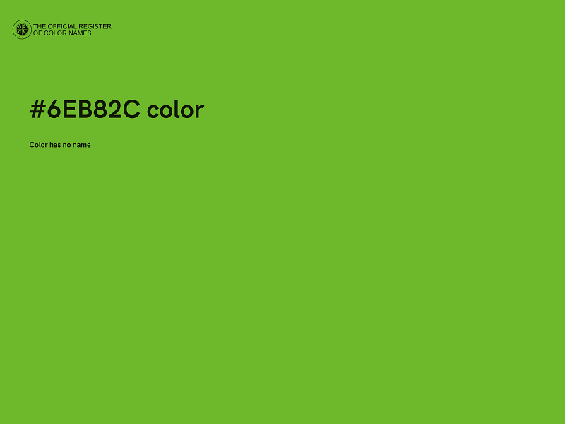 #6EB82C color image