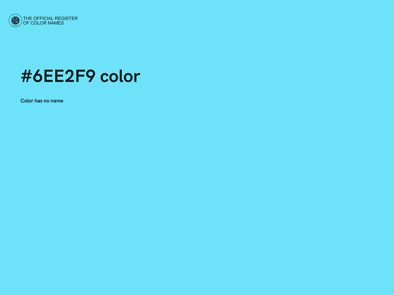 #6EE2F9 color image