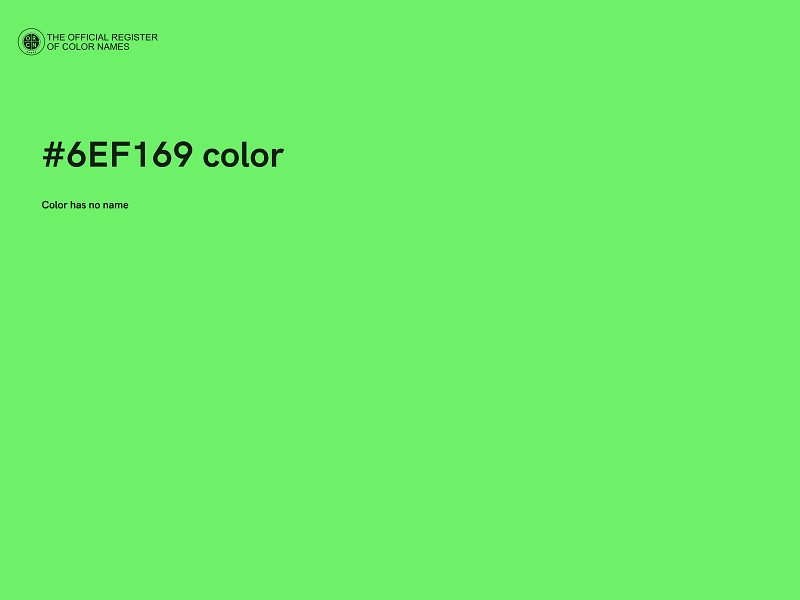 #6EF169 color image