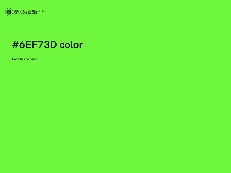 #6EF73D color image