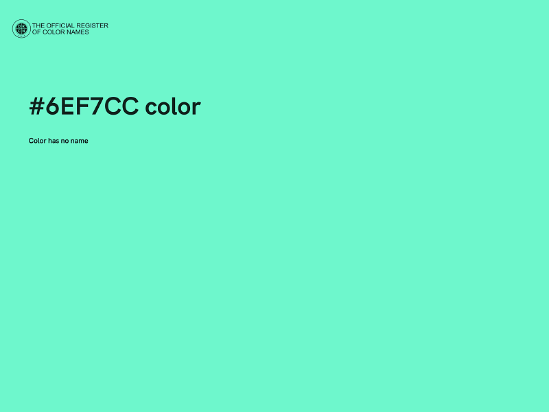 #6EF7CC color image