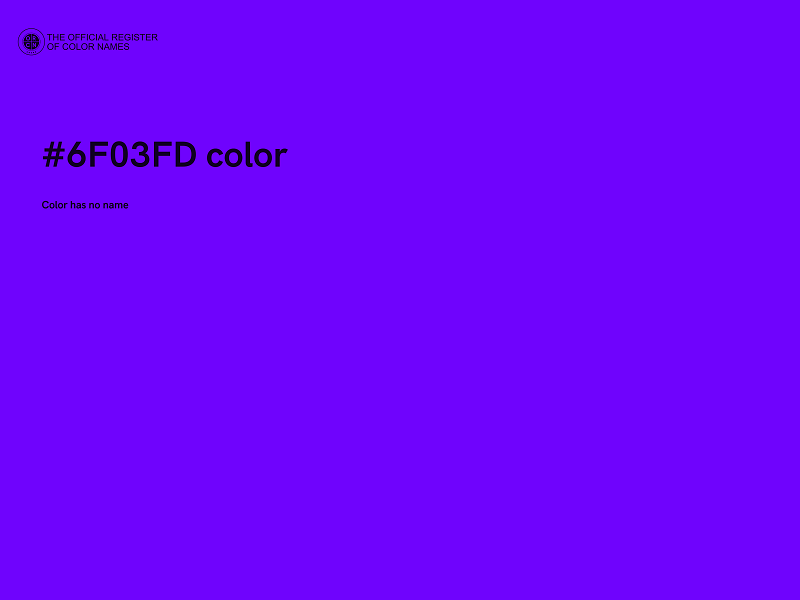 #6F03FD color image