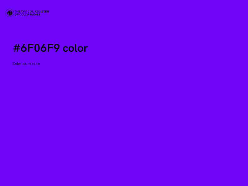 #6F06F9 color image