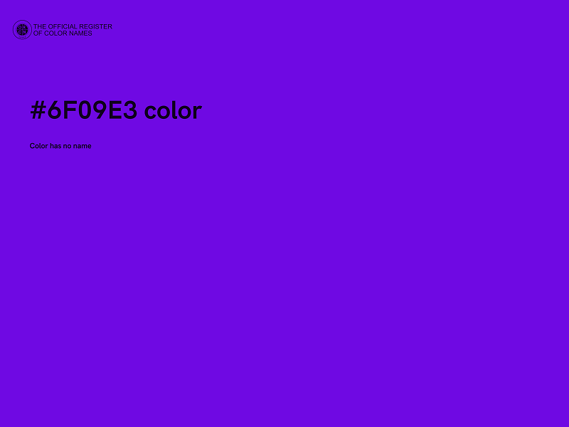 #6F09E3 color image