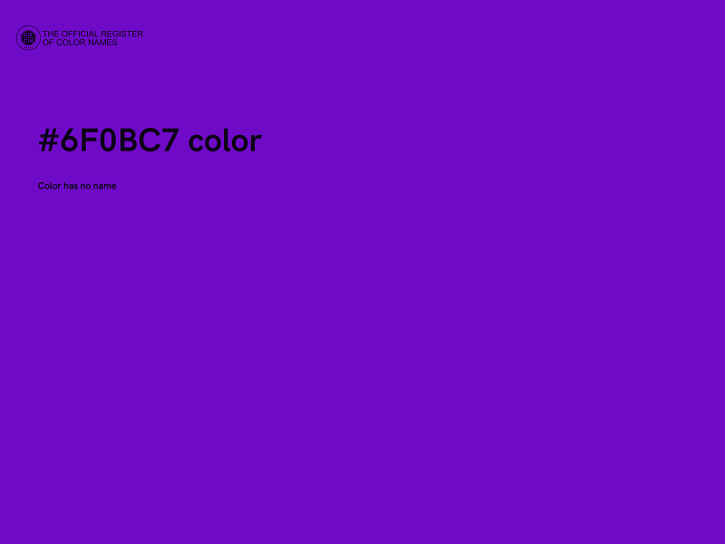 #6F0BC7 color image